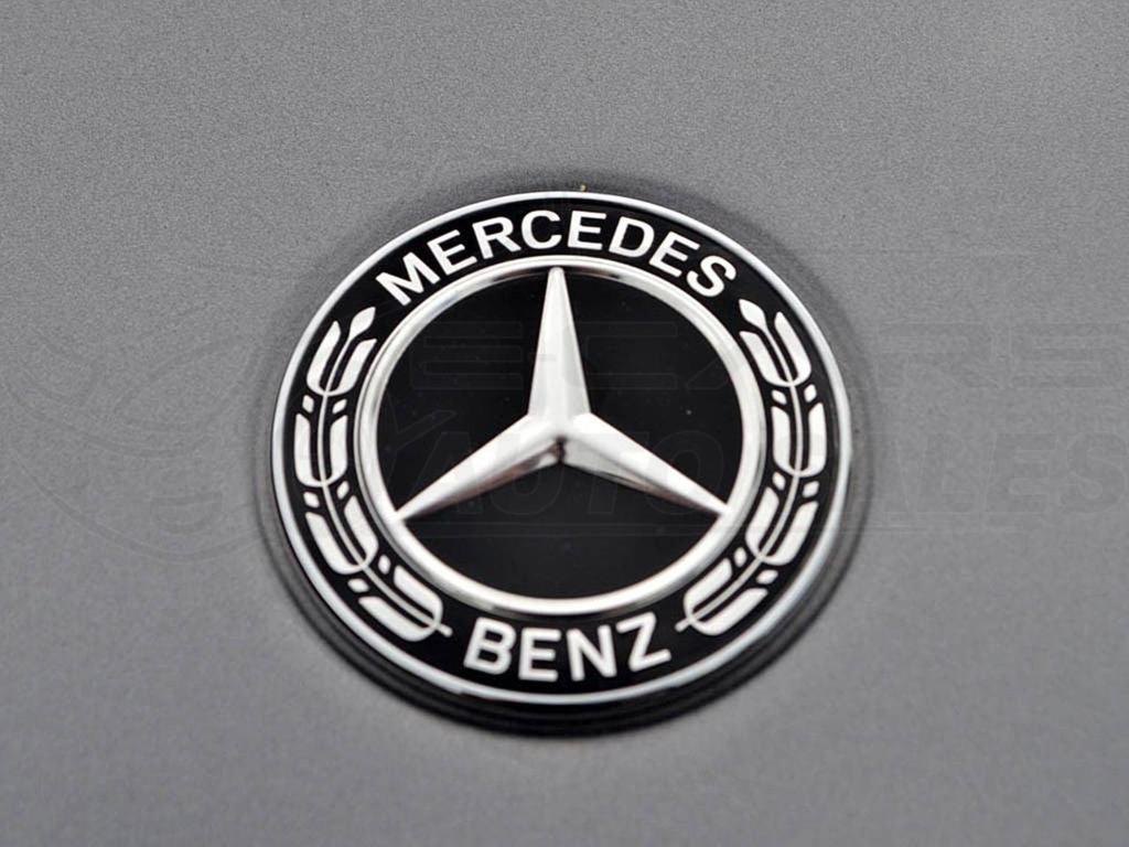 Silver Mercedes Benz Logo on Black Surface · Free Stock Photo