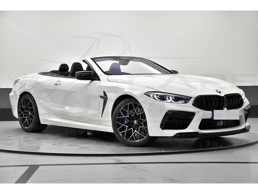 BMW m8 Cabrio синий